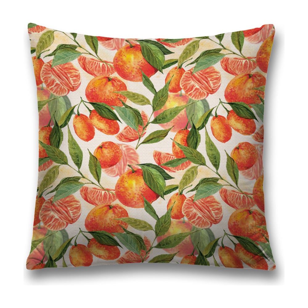 Изображение товара Декоративная наволочка JoyArty Сочные мандарины 45x45 см