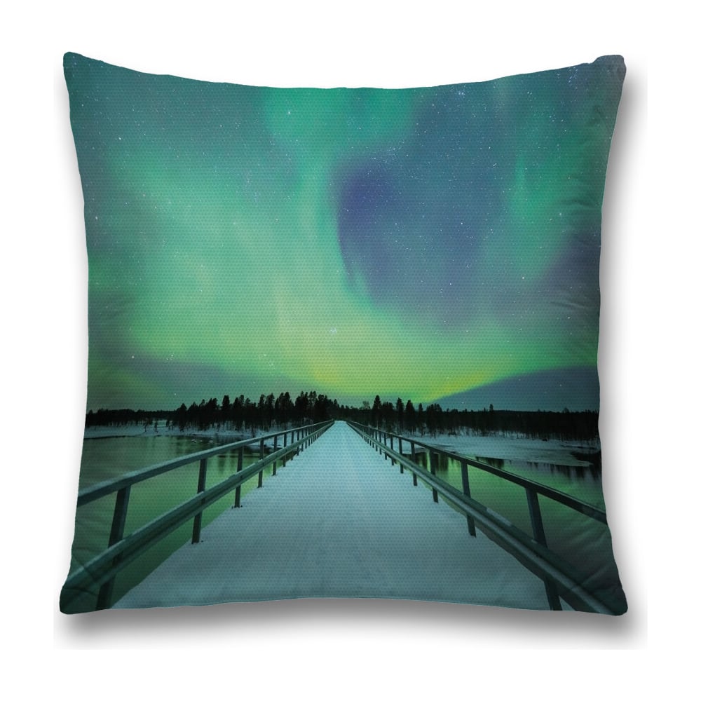 Изображение товара Декоративная наволочка JoyArty 45х45 см, 3 цвета, молния, полиэстер