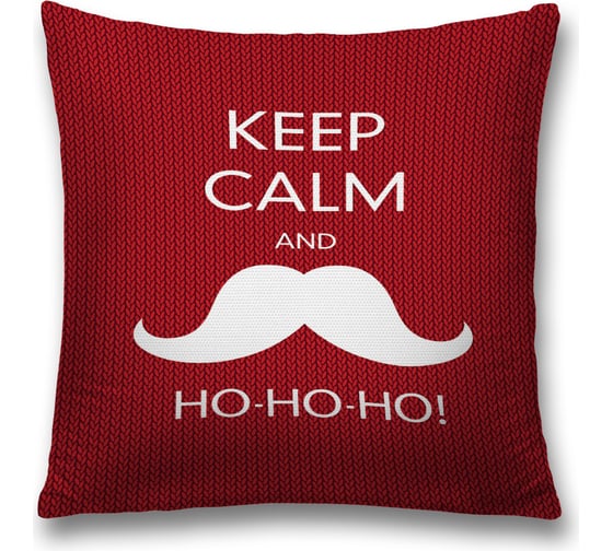 Изображение товара Декоративная наволочка JoyArty Хо-хо-хо на молнии, 45x45 см sl_378483