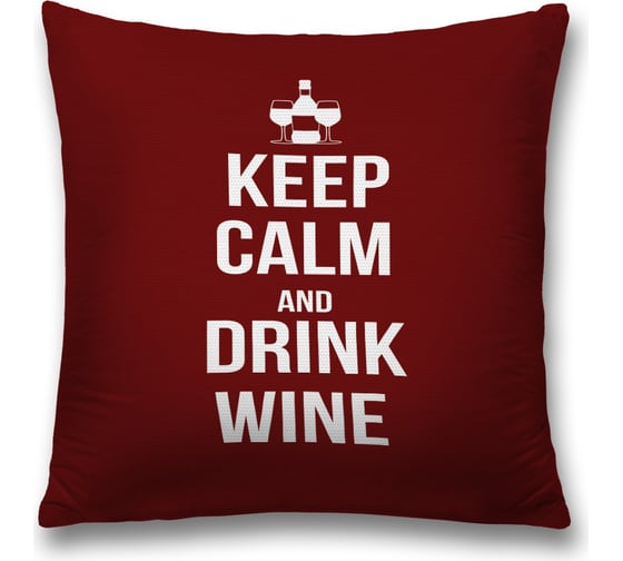 Изображение товара Декоративная наволочка JoyArty Сохраняйте спокойствие на молнии, 45x45 см sl_378484