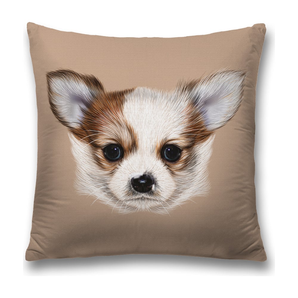 Изображение товара Декоративная наволочка JoyArty sl_29297 45х45 см коричневая, коралловая, черная