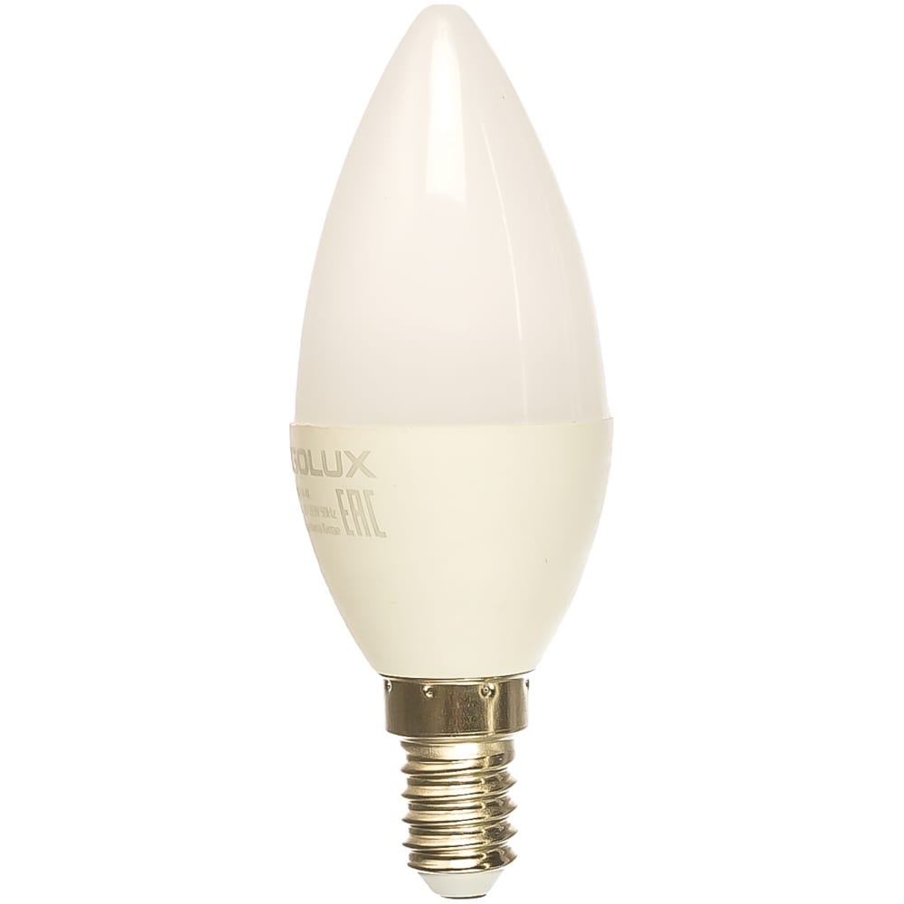 фото Светодиодная лампа свеча ergolux led-c35-7w-e14-4k 7вт e14 4500k 172-265в 12135