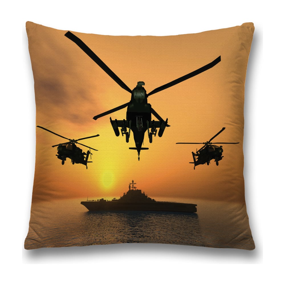 Изображение товара Декоративная наволочка JoyArty sl_293254 коричневая и оранжевая 45х45 см