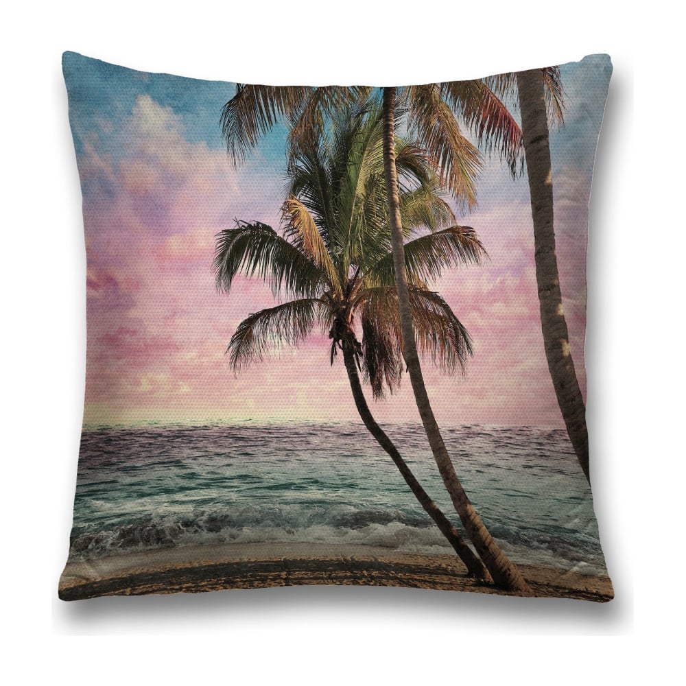 Изображение товара Декоративная наволочка JoyArty sl_8321 голубой, зеленый, розовый 45х45 см