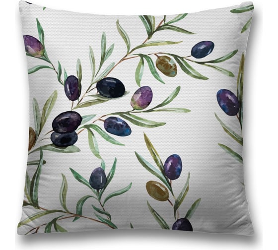 Изображение товара Декоративная наволочка JoyArty Созревшие оливки на молнии, 45x45 см  sl_378798