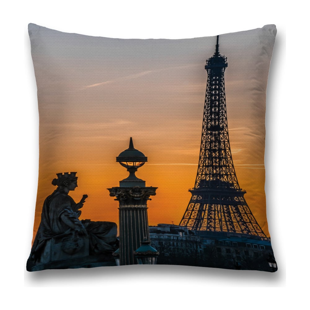 Изображение товара Декоративная наволочка JoyArty sl_8433 оранжевая, коричневая, черная 45х45 см