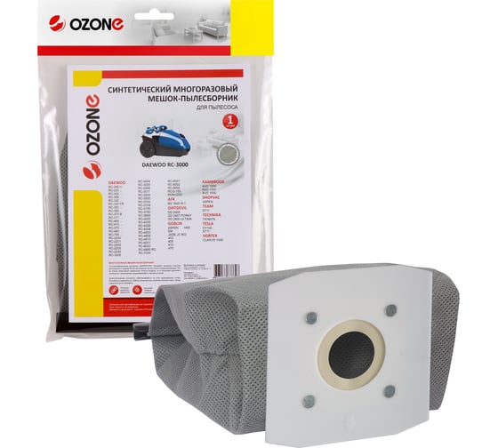 Изображение товара Мешок-пылесборник многоразовый для пылесосов DAEWOO OZONE MX-16