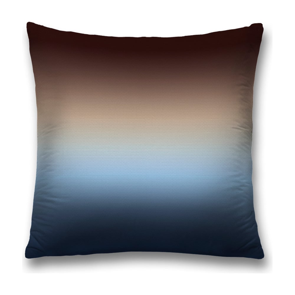 Изображение товара Декоративная наволочка JoyArty 45x45 см синяя голубая темно-коричневая