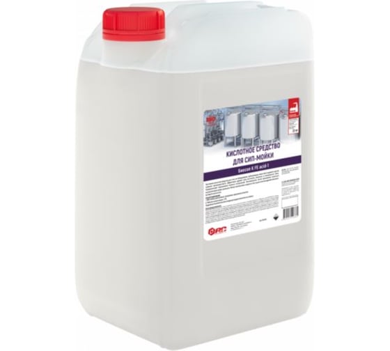 Изображение товара Кислотное средство для СИП-мойки АиС Биосоп Acid 1 22кг 9040234
