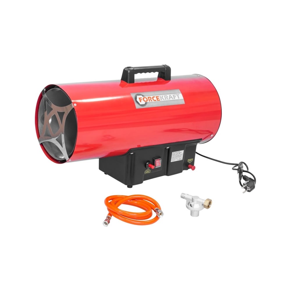 Изображение товара Тепловая газовая пушка FORCEKRAFT 50кВт 220V пропан для обогрева помещений