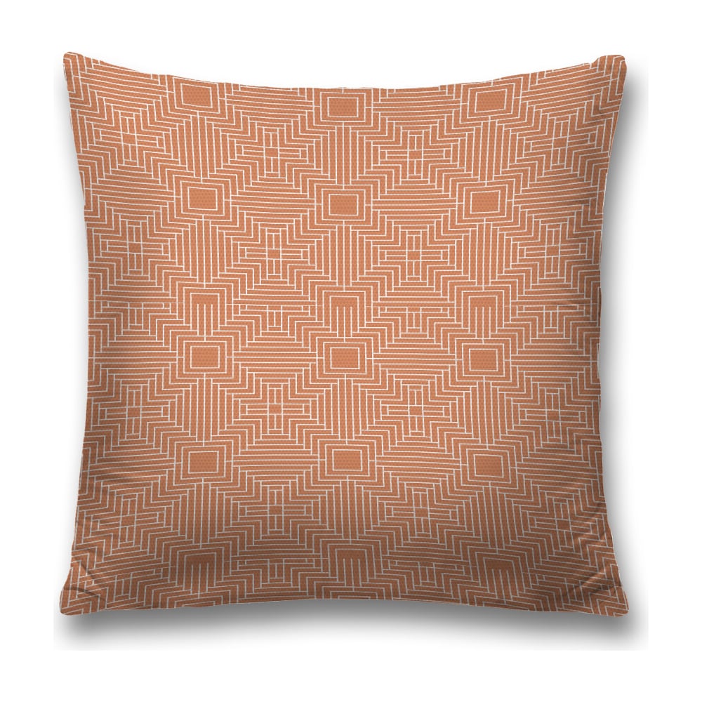 Изображение товара Декоративная наволочка JoyArty sl_30578 оранжевая и белая