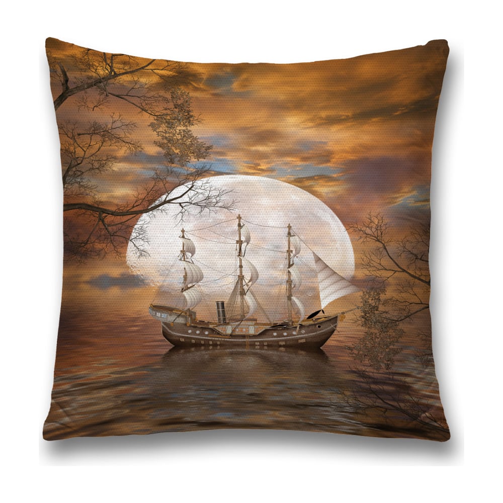 Изображение товара Декоративная наволочка JoyArty 45x45 см из полиэстера с молнией, стильные цвета