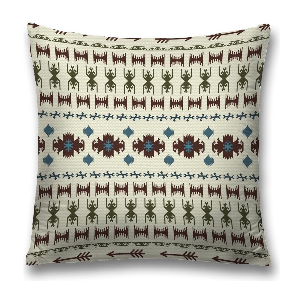 Изображение товара Декоративная наволочка JoyArty 45х45 см полиэстер молния коричневый зеленый