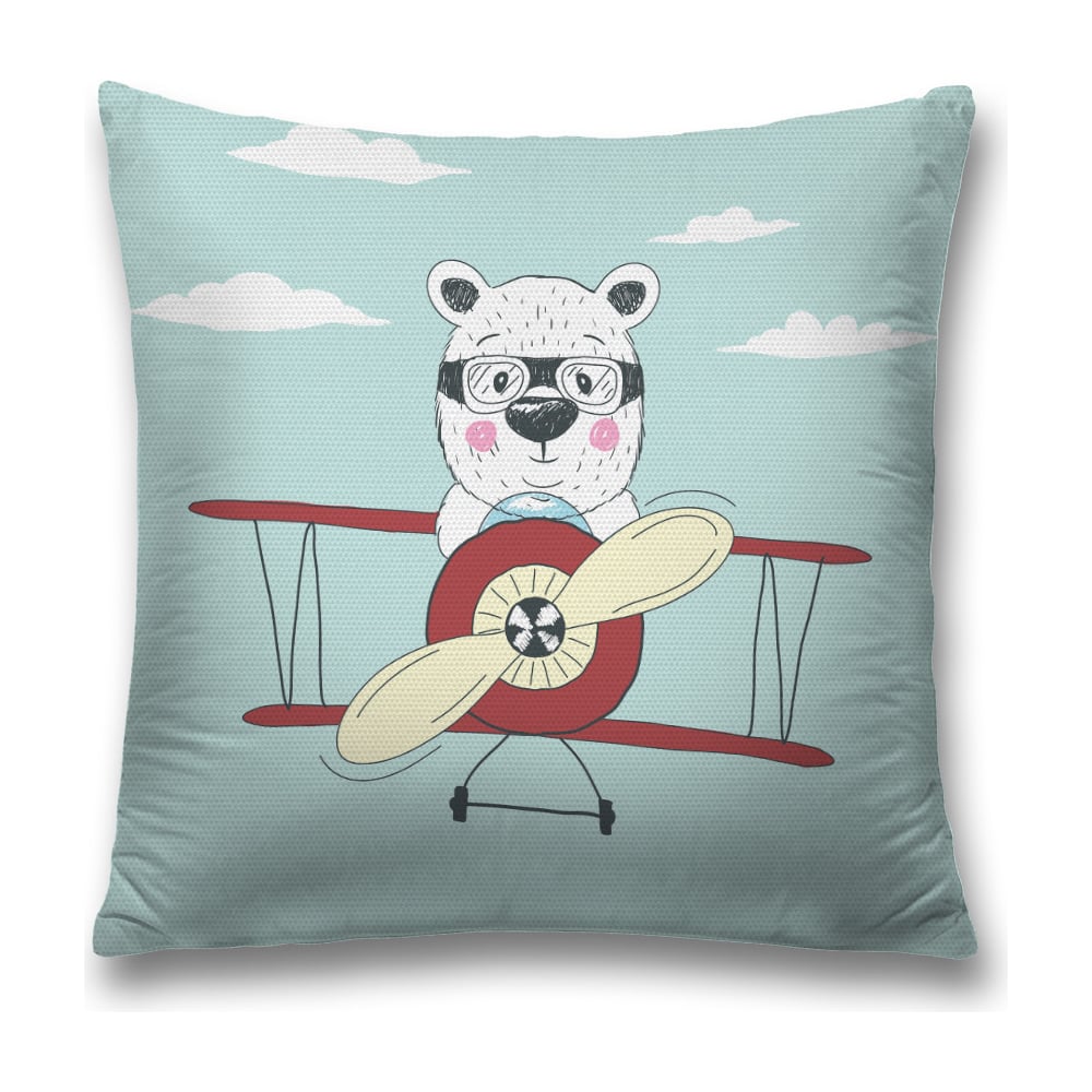 Изображение товара Декоративная наволочка JoyArty sl_62469 45х45 см коричневая, светло-серая, желтая