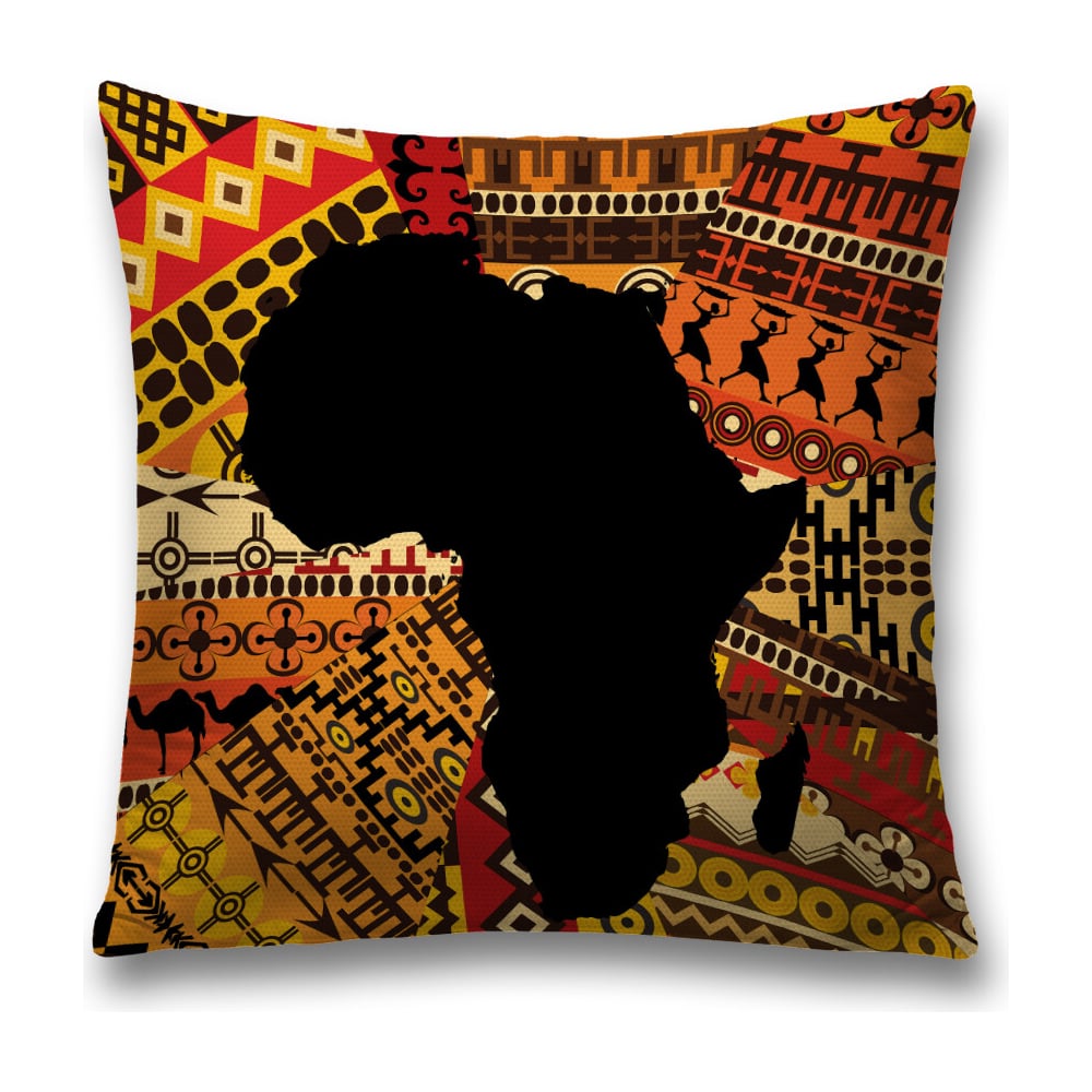 Изображение товара Декоративная наволочка JoyArty sl_30467 45х45 см оранжево-коричневая с молнией