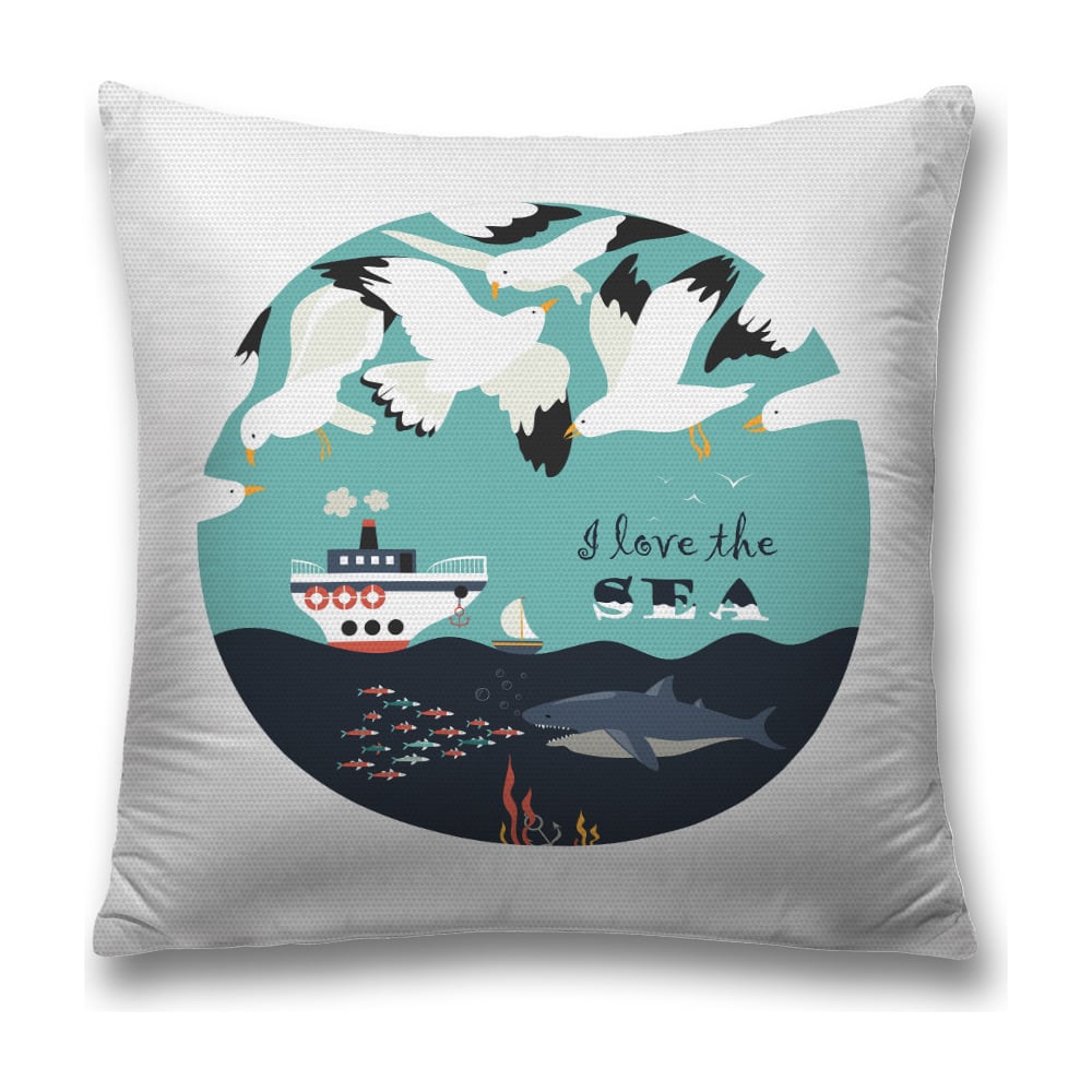 Изображение товара Декоративная наволочка JoyArty sl_62475 45х45 см из полиэстера с молнией