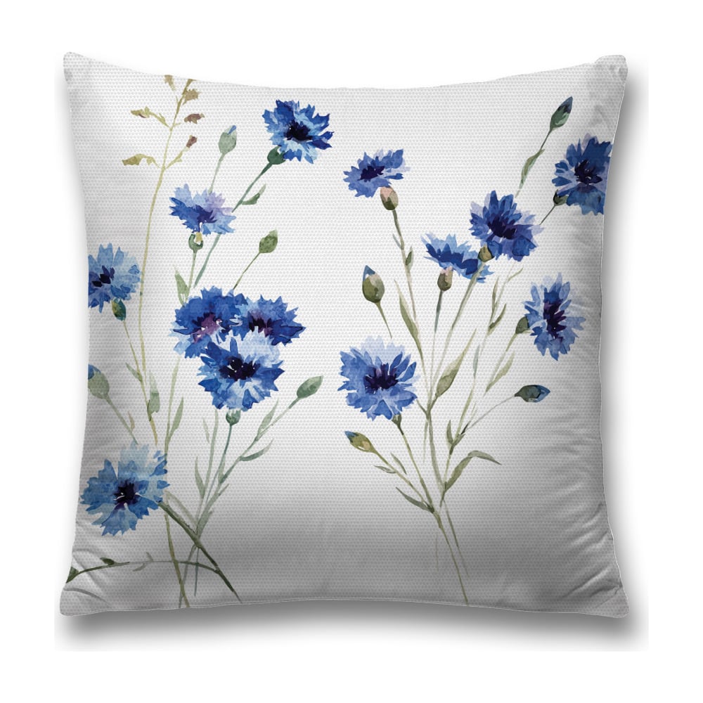 Изображение товара Декоративная наволочка JoyArty sl_62523 черный голубой серый 45х45 см