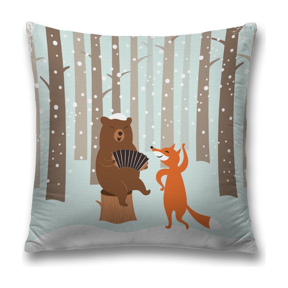 Изображение товара Декоративная наволочка JoyArty 45х45 см из полиэстера с молнией, яркие цвета