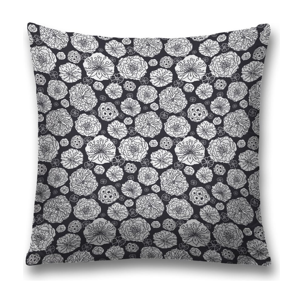 Изображение товара Декоративная наволочка JoyArty sl_30682 серый, черный 45х45 см