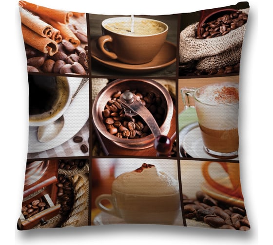 Изображение товара Декоративная наволочка JoyArty Кофейная зона на молнии, 45x45 см  sl_378768