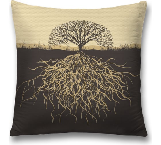 Изображение товара Декоративная наволочка JoyArty Дерево жизни на молнии, 45x45 см  sl_378440