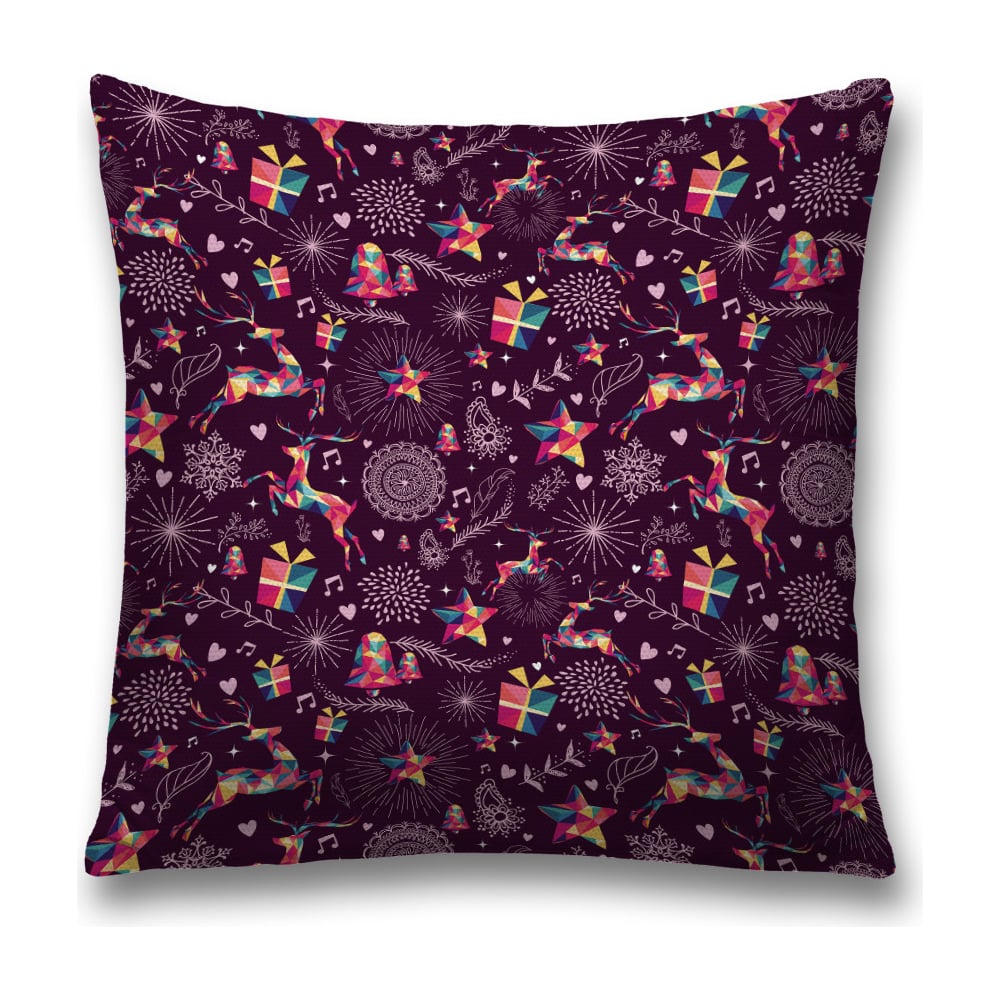 Изображение товара Декоративная наволочка JoyArty с новогодним оленем 45х45 см