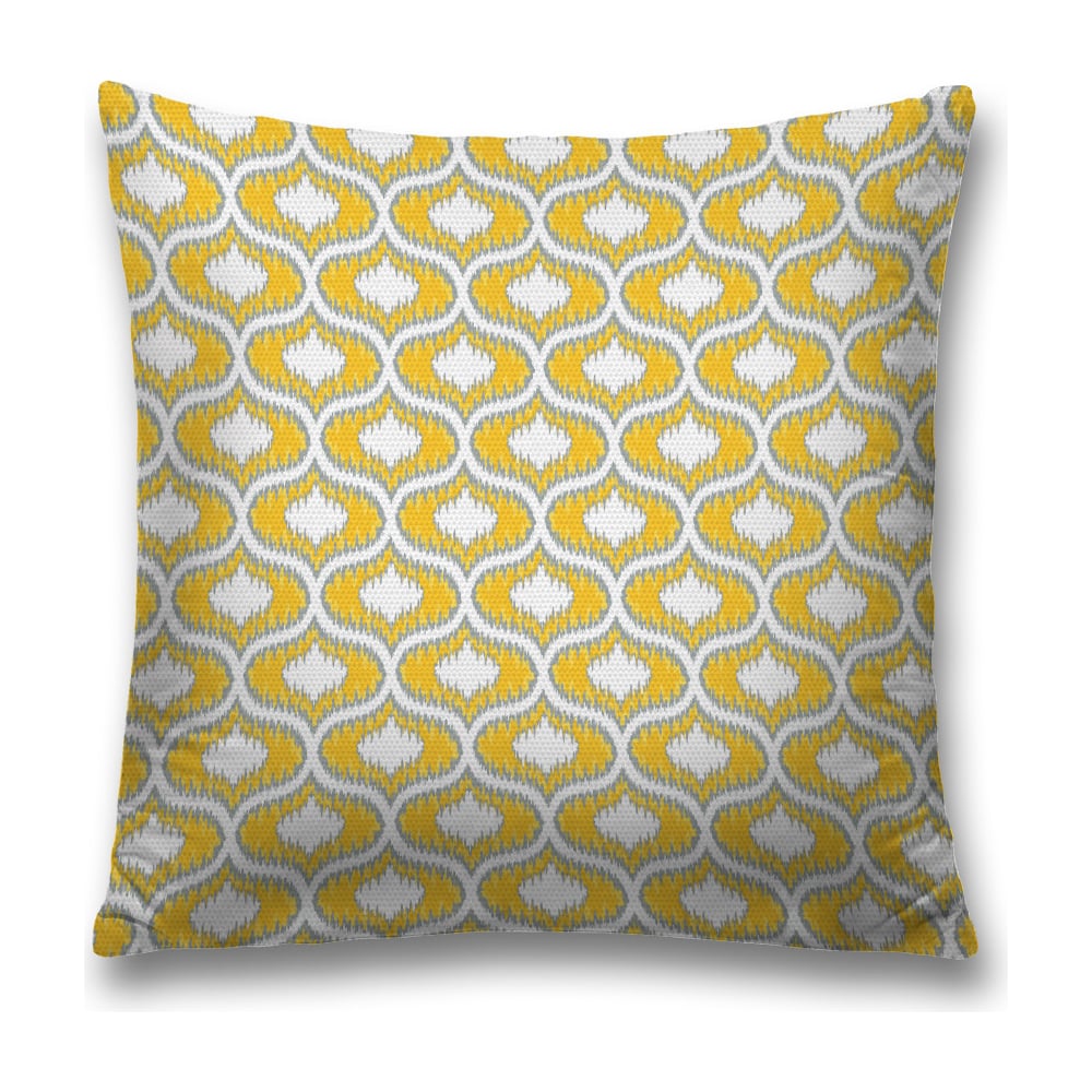 Изображение товара Декоративная наволочка JoyArty Узоры на оранжевом фоне на молнии, 45x45 см  sl_378453