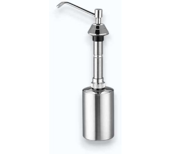 Изображение товара Диспенсер для мыла с кнопкой встраиваемый в столешницу 500 мл. нерж. сталь глянцевый Nofer 03100.B