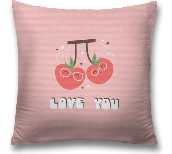 Изображение товара Декоративная наволочка JoyArty Вишневая любовь чехол на молнии, 45x45 см sl_422673