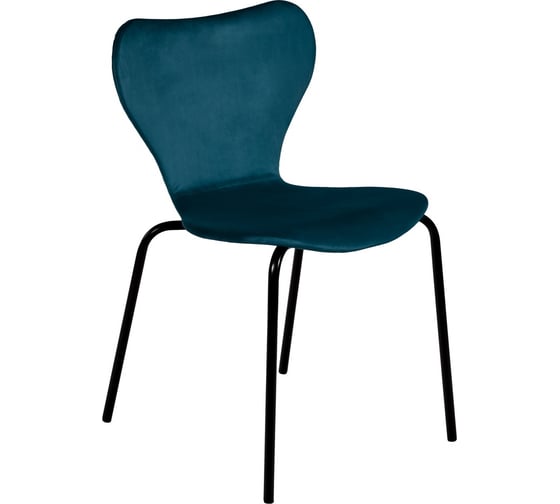 Изображение товара Стул BRADEX seven темно-бирюзовый велюр, черные ножки RF 0255