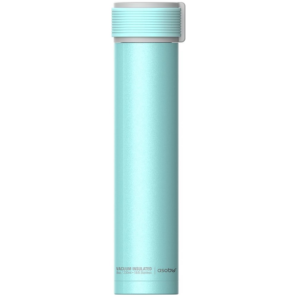фото Термобутылка asobu skinny mini water bottle 0.23 л, бирюзовая sbv20 teal