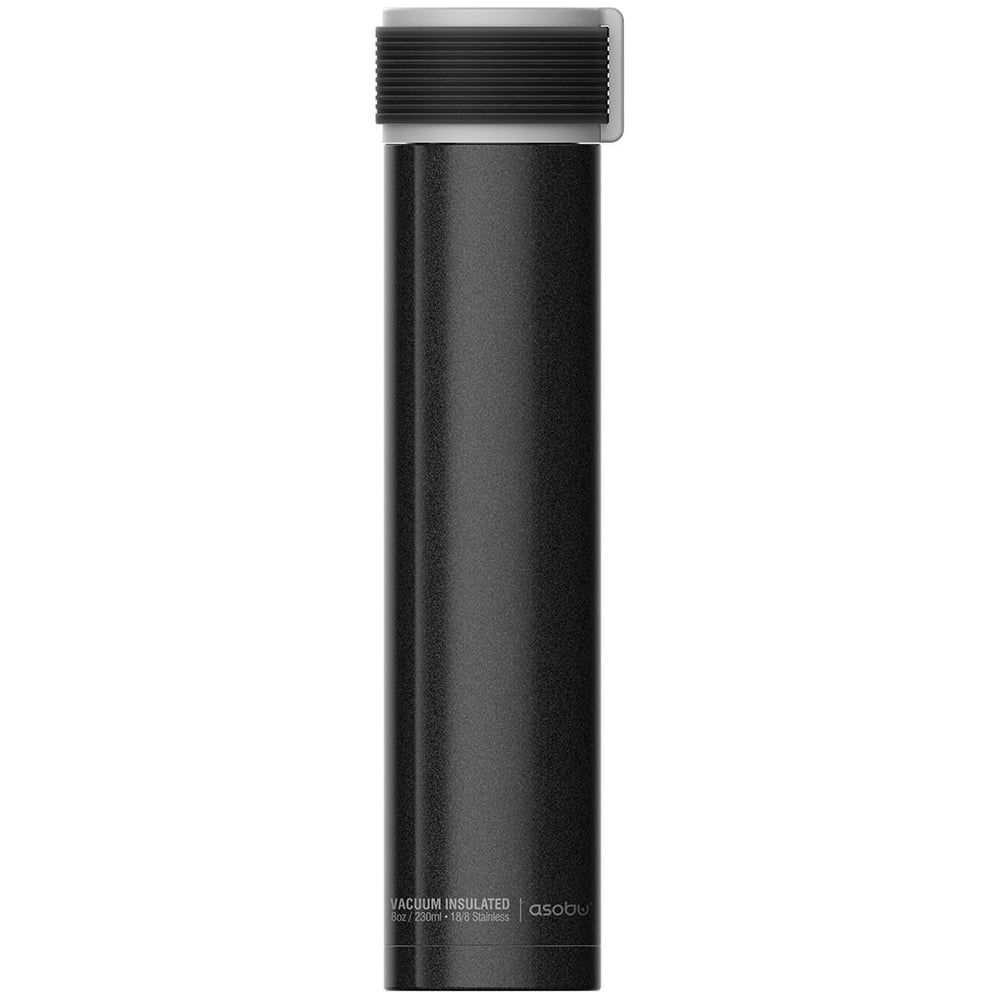 фото Термобутылка asobu skinny mini water bottle 0.23 л, черная sbv20 black