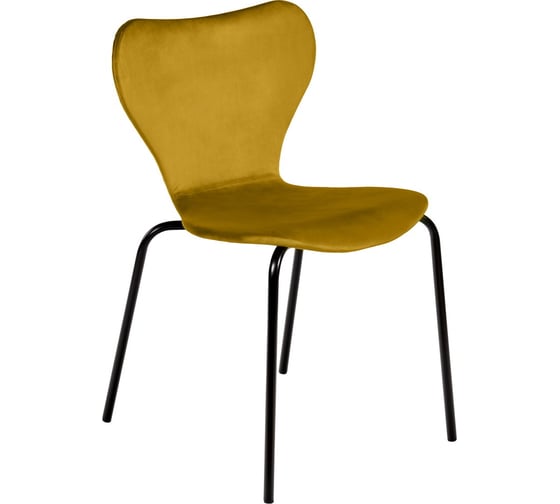 Изображение товара Стул BRADEX seven горчичный велюр, черные ножки RF 0252