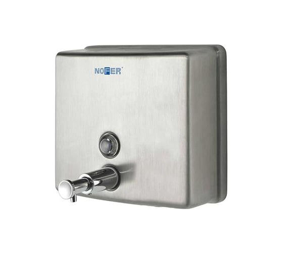 Изображение товара Диспенсер для мыла Nofer нержавеющая сталь матовый 1200 мл квадратный 03004.S