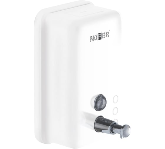 Изображение товара Диспенсер для мыла Nofer белый 1200 мл вертикальный 03001.W