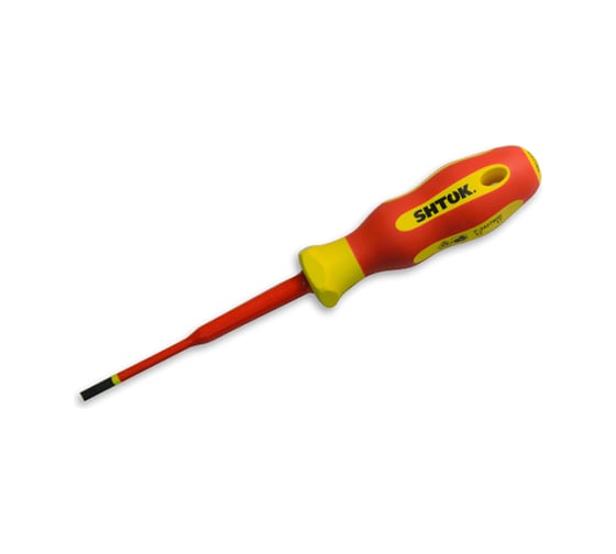 Изображение товара Диэлектрическая отвертка SL 0.8х4х100 мм SHTOK 09312