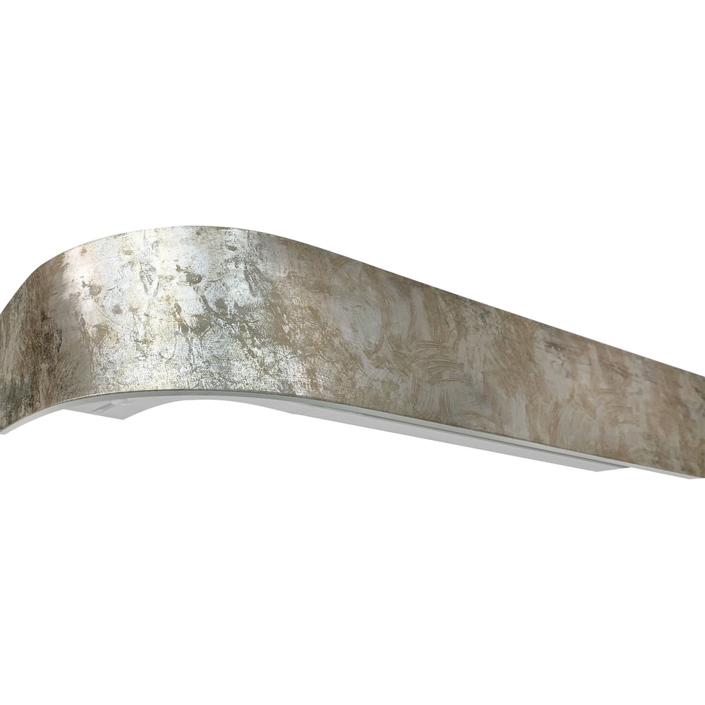 Изображение товара Карниз Эскар классика двухрядный бархан 2,2 м белый