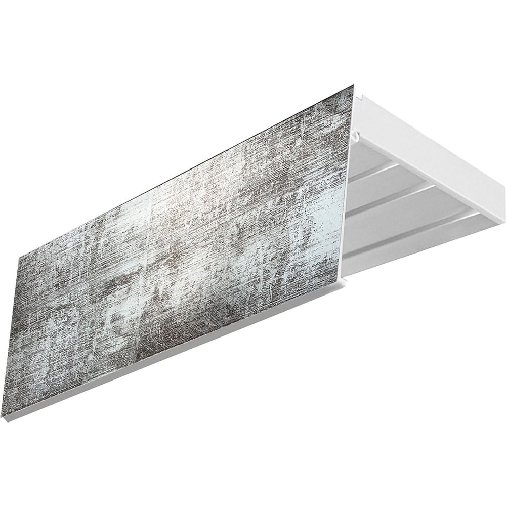 Изображение товара Карниз Эскар эконом+ 3-х рядный потолочный белый 2,6 м