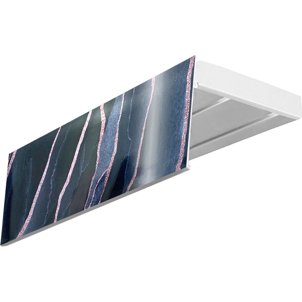 Изображение товара Карниз Эскар эконом+ двухрядный 7 см белый для натяжных потолков