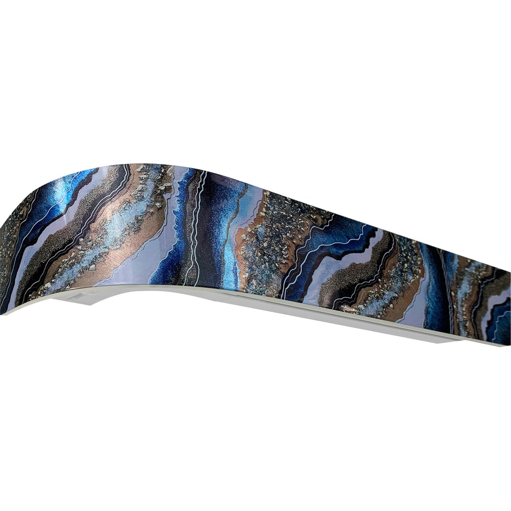 Изображение товара Карниз Эскар классика 2-х рядный 2,8 м, синее золото, 7 см