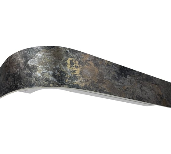 Изображение товара Карниз Эскар классика в сборе 2-х рядный, мармарос платина, 7 см, 2,8 м, 145440280