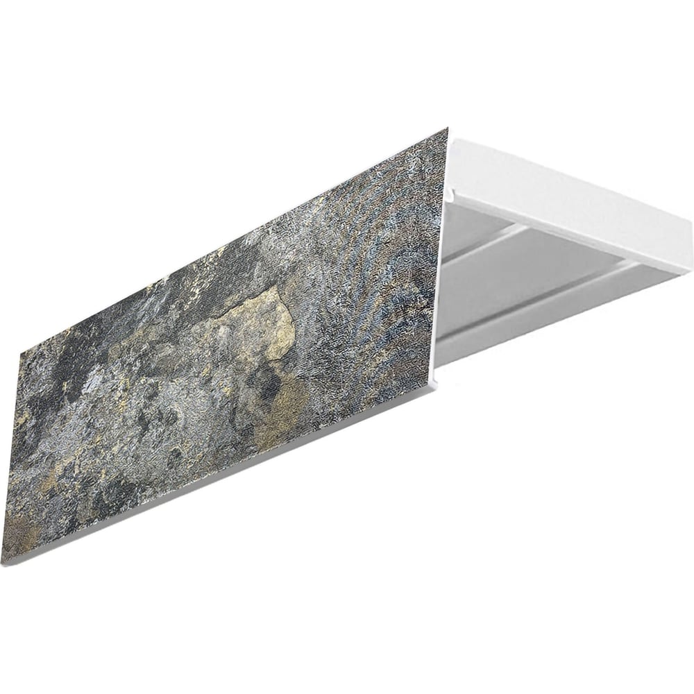 Изображение товара Карниз Эскар эконом+ 2-х рядный белый 2,2 м потолочный классика