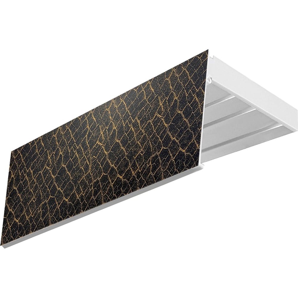 Изображение товара Карниз Эскар эконом+ 3-х рядный, 1,8 м, бронза, белый стиль классический