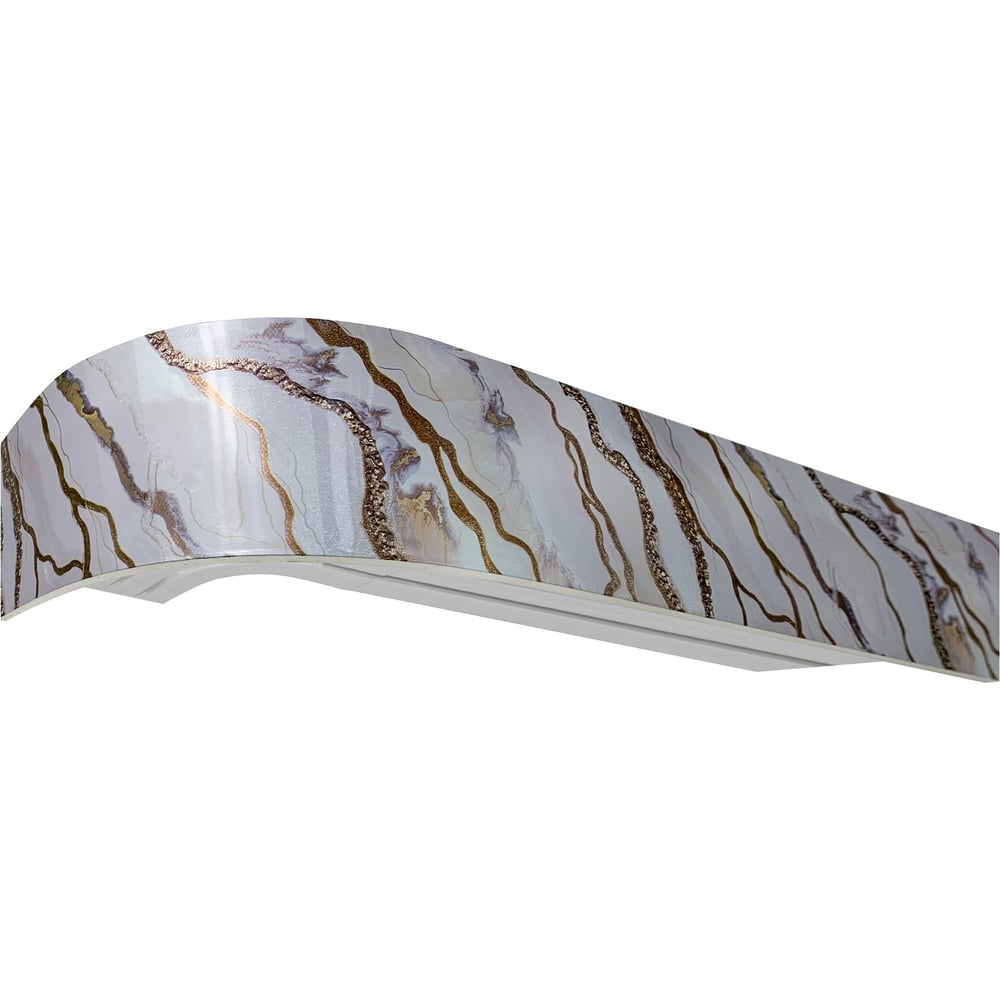 Изображение товара Карниз Эскар классика 3-х рядный шарм белое золото, 1,6 м