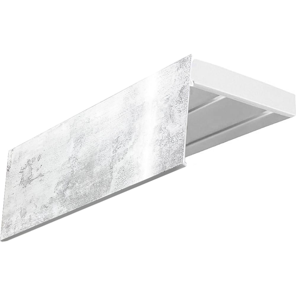 Изображение товара Карниз Эскар эконом+ двухрядный 2,6 м белый потолочный для штор и натяжных потолков