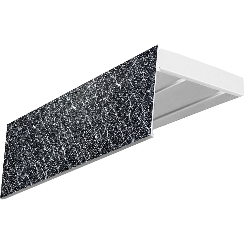 Изображение товара Карниз Эскар эконом+ двухрядный 2,8 м белый для натяжных потолков