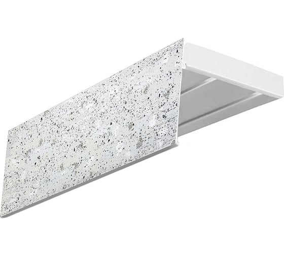 Изображение товара Карниз Эскар эконом+ в сборе 2-х рядный, бетон кайре, 7 см, 2,2 м, 144420220