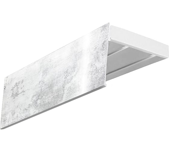 Изображение товара Карниз Эскар эконом+ в сборе 2-х рядный, туман, 7 см, 2,0 м, 133420200