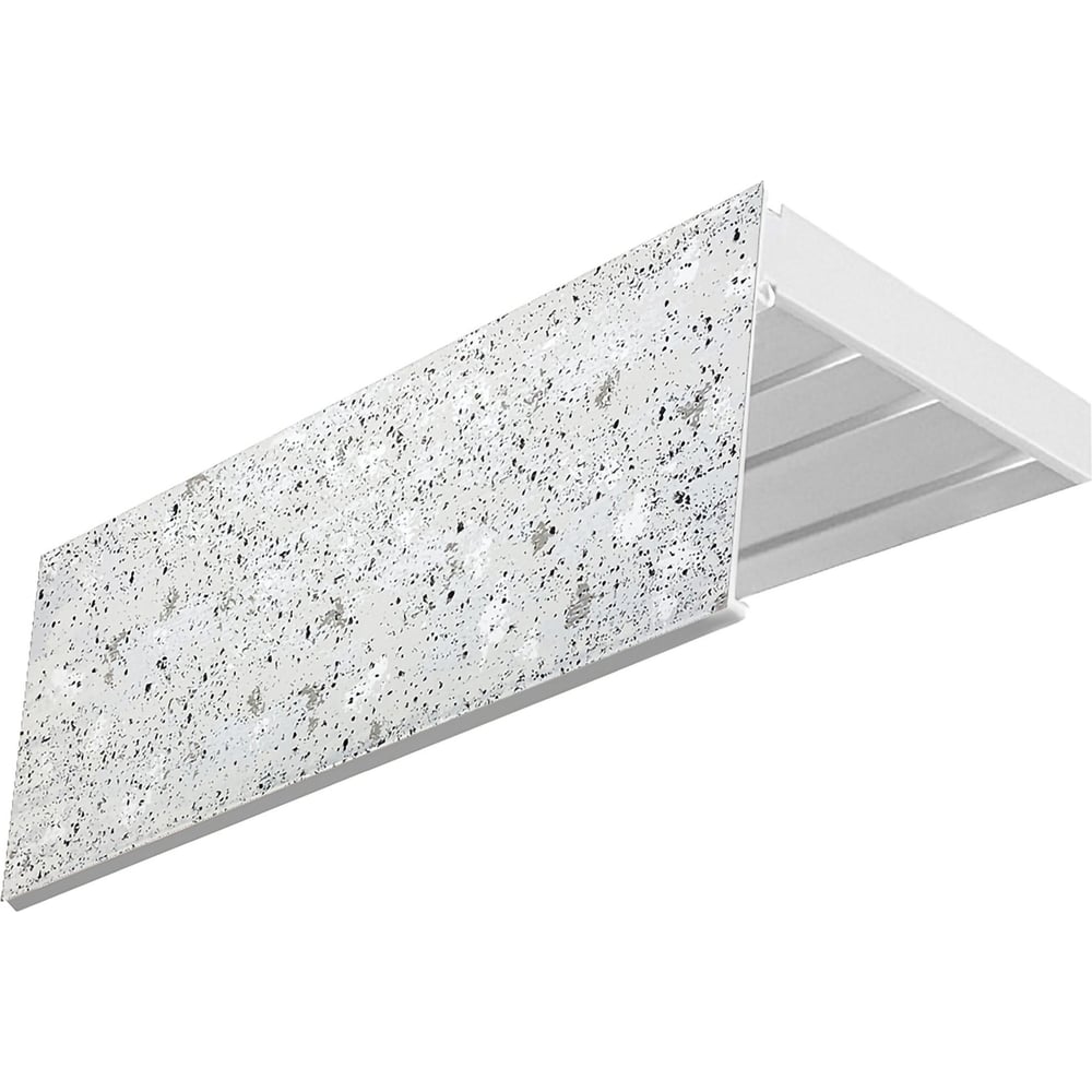 Изображение товара Карниз Эскар эконом+ трехрядный 2,4 м белый для натяжных потолков