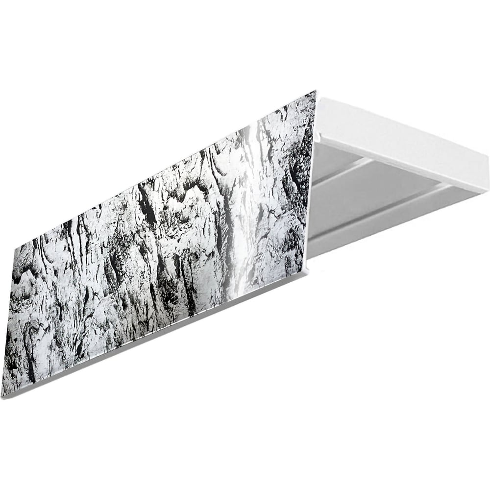 Изображение товара Карниз Эскар эконом+ двухрядный сборный 2 6м белый классика